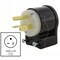 Ac Works Straight Blade Plug, 5-20P, 20 A, 125V AC, 2 Pole, Screw Terminals, Grounded ASE520P - alternate 6